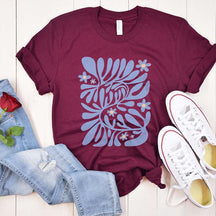 Boho Wildflowers Flower Market Matisse T-Shirt