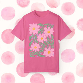 Boho Floral Pink Flower T-Shirt