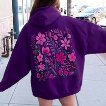 Cute Pink Flower Hoodie