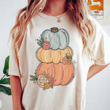 Watercolor Pumpkin Halloween Fall T-Shirt