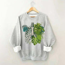 Skeleton Plant Body Sweatshirt