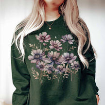 Boho Women Floral Minimalist Sweatshirt