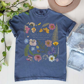 Wildflower Graphic Faith Based Botanical T-Shirt