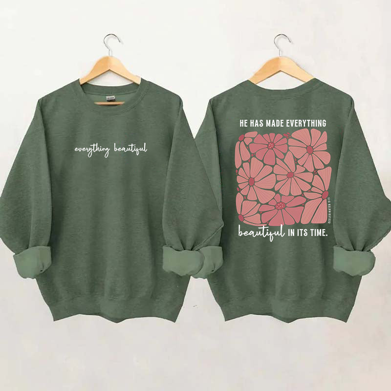 He Has Made Everything Beautiful Religious Sweatshirt