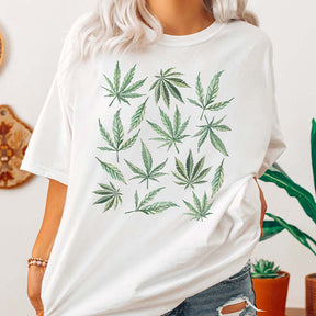 Green Cannabis Weed T-Shirt