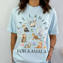 Comfort Colors Cat Ladies for Kamala T-Shirt