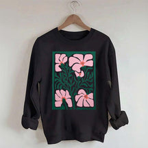 Bright Abstract Flower Botanical Sweatshirt