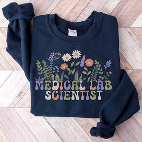 Medical Laboratory Scientist Floral Sweatshirt