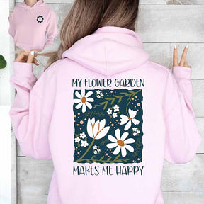 Floral Boho Flower My Happy Place Hoodie