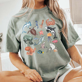 Oceancore Sea Animal  Gift For Marine Biologist T-Shirt