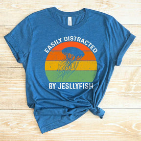 Easily Distracted by Jellyfish Ocean T-Shirt