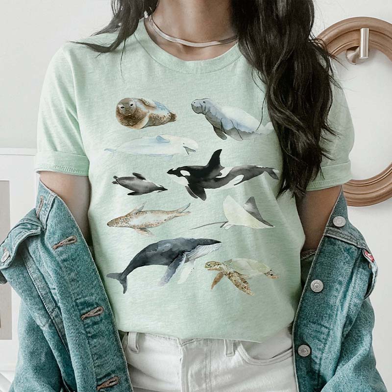 Marine Life  Marine Biology T-Shirt Marine Animal Gift For Grils