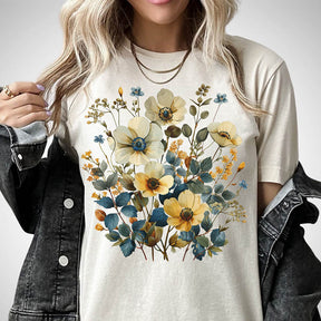 Wildflowers Vintage Pressed Garden T-Shirt