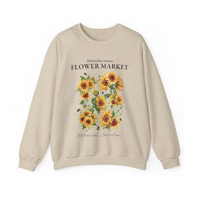 Vintage Sunflower Helianthus annuus Sweatshirt