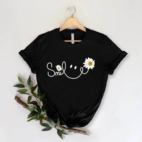 Daisy Smile Face Floral T-Shirt