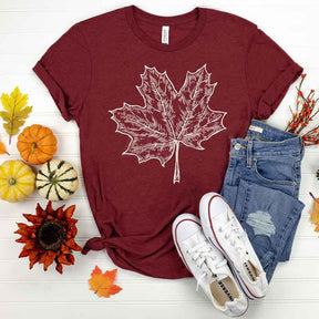 Fall Leaves Hello Pumpkin T-Shirt