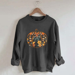 Fall Floral Pumpkin Sweatshirt