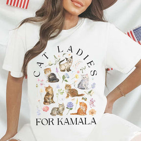 Comfort Colors Cat Ladies for Kamala T-Shirt