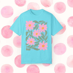 Boho Floral Pink Flower T-Shirt