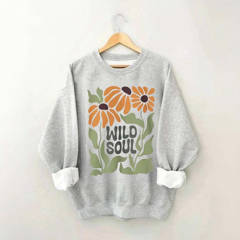 Boho Floral Wild Soul Sweatshirt