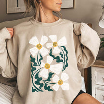 Boho Art Nouveau Flowers Sweatshirt