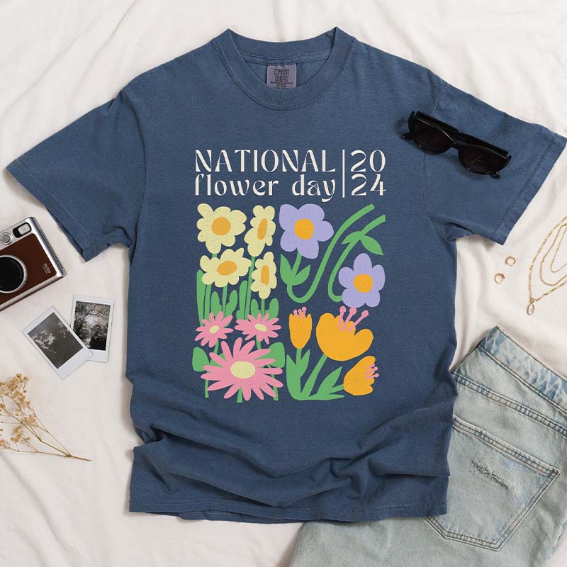 National Flower Day Botanical Lover T-Shirt