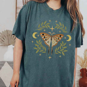 Midnight Moth & Moons Mystical Butterfly T-Shirt