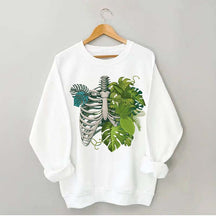 Skeleton Plant Body Sweatshirt