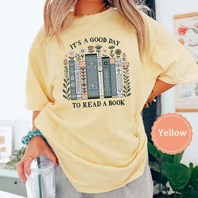 Floral  Its A Good Day To Read A Book T-Shirt