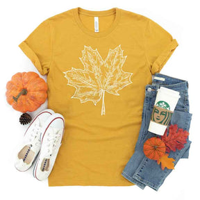 Fall Leaves Hello Pumpkin T-Shirt