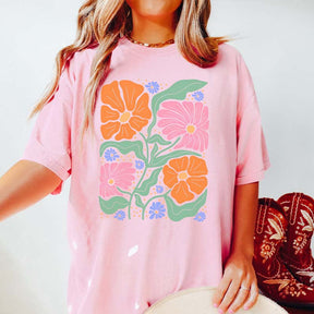 Flower Market Trendy Graphic T-Shirt