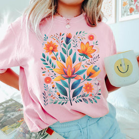 Boho Folk Art  Wildflower T-Shirt