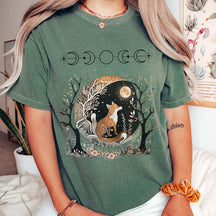 Whimsigoth Fox Witchy Moon T-Shirt