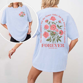 Women Bible Verse Vintage Floral  T-Shirt