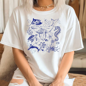 Sea Life Vintage T- Shirt