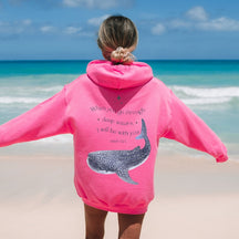 "When You Go Through Deep Waters, I Will Be With You"Whale Shark Hoodie