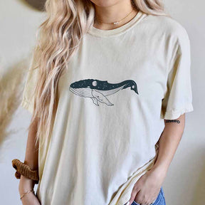 Comfort Colors  Ocean Celestial Whale T-Shirt