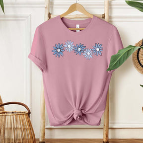 Blue Daisy Wildflower Cute T-Shirt