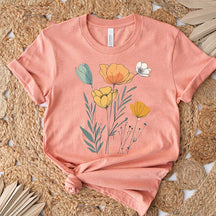 Pastel Floral Nature Garden Lover T-Shirt