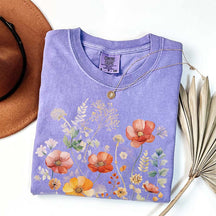 Aesthetic Colorful Wild Flower T-Shirt