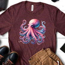 Colorful Octopus Graphic Of Ocean T-Shirt