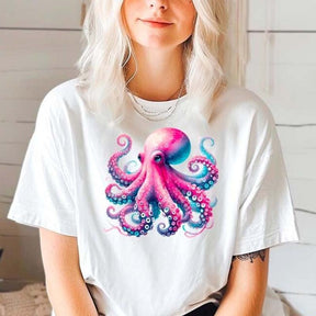 Colorful Octopus Graphic Of Ocean T-Shirt