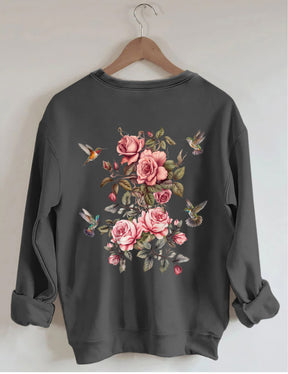 Wildflower And Bird Sweatshirt