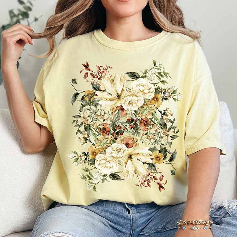 Spring Blossoms Gardening Floral T-Shirt