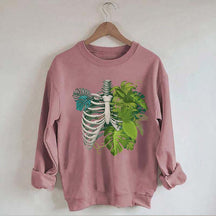 Skeleton Plant Body Sweatshirt