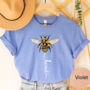 Be Kind Bee Positive Sunflowers T-shirt