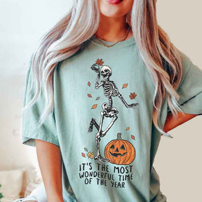 Its The Most Wondrful Time Skeleton T-Shirt