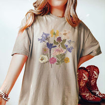 Dried Flower Botanical Floral Printed T-Shirt