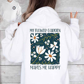 Floral Boho Flower My Happy Place Hoodie