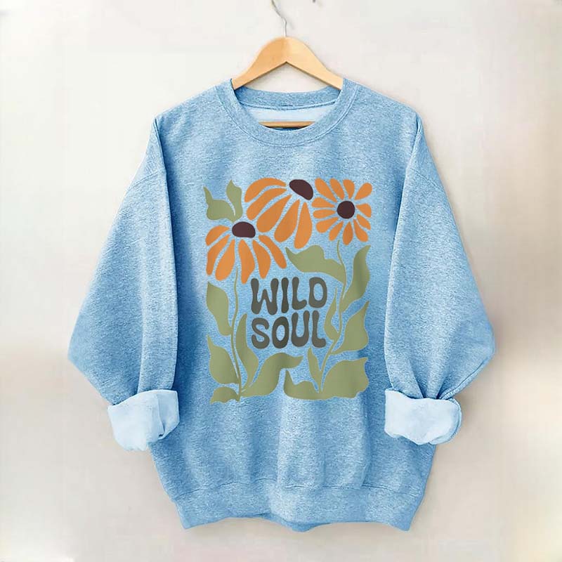 Boho Floral Wild Soul Sweatshirt